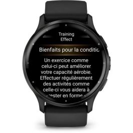 Reloj GPS conectado - GARMIN - Venu 3 - WiFi - 35,4 mm (1.4) - Acero gris, caja negra y correa de silicona negra Reloj GPS conectado - GARMIN - Venu 3 - WiFi - 35,4 mm (1.4) - Acero gris, caja negra y correa de silicona negra