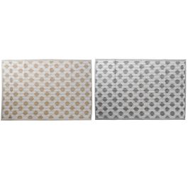 DKD Home Decor Alfombra de Poliéster Gris y Negro - Dimensiones 210 x 150 x 1 cm - Pack de 2 Unidades Precio: 24.37908. SKU: B1GYR882Q9