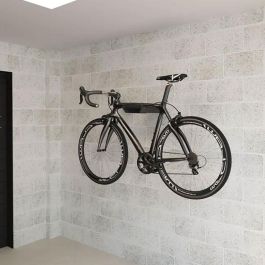 Rei Soporte fijo para bicicleta acero negro mate 2-8070.18 - 36,5x32x28x8,5cm, peso max. 25kg Rei Soporte fijo para bicicleta acero negro mate 2-8070.18 - 36,5x32x28x8,5cm, peso max. 25kg