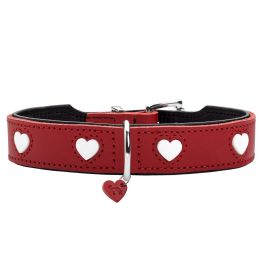 Hunter Collar Love, Cuero Vacuno con Corazones Cosidos, Robusto y Suave XS-S Cuello 30-34 cm Ancho 2.6 cm Rojo-Negro Precio: 39.58999968. SKU: B1BDLDZTDW
