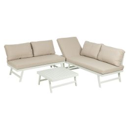 Conjunto Jardín Beige-Blanco Aluminio 1 cm