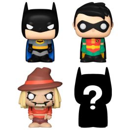 Funko Bitty POP! DC Comics Batman - Pack de 4 figuras de vinilo coleccionables con 1 Bitty Pop! misterioso raro