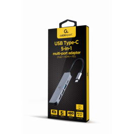 Gembird A-CM-COMBO5-03 base para portátil y replicador de puertos Alámbrico USB 3.2 Gen 1 (3.1 Gen 1) Type-C Plata Precio: 24.58999994. SKU: B1DW7TDQHT