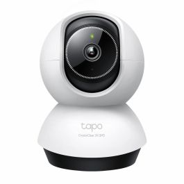 Tp - link Tapo TC72 Cámara Seguridad WiFi 360° 2K, Visión Nocturna, Detección IA, Alarma Luz/Sonido, Control Voz