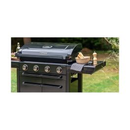 Campingaz 4 Series Onyx S 37386 Parrilla de Gas, 4 Zonas con Encendido Electrónico, Termómetro y Carro, Superficie 720 x 460 mm, Color Negro