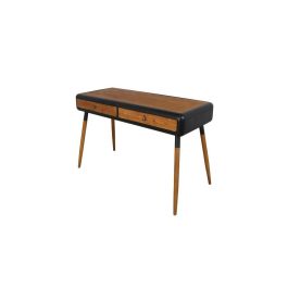 Consola DKD Home Decor Negro Natural Marrón oscuro Gris oscuro Metal Abeto 120 x 50 x 77 cm Precio: 247.79000004. SKU: S3040363