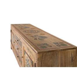 GINER Y COLOMER Mueble de TV en Madera de Mango 150 cm con 3 Cajones y 2 Puertas