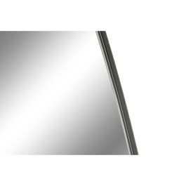 DKD Home Decor Espejo de Pared Loft Negro Hierro 160x55 cm con Superficie Reflectante 157x52 cm