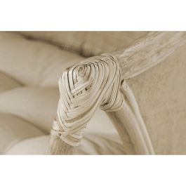 Sillón de jardín DKD Home Decor Blanco Marrón 66 x 50 x 90 cm 63 x 66 x 88 cm 65 x 63 x 90 cm