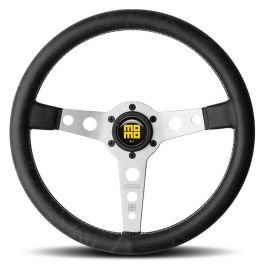 Momo Volante Prototipo Heritage 350 Sil MOMVPROHERIT35SR Piel Negra Costuras Blancas Brazos Plata 350mm Universal Hecho en Italia Precio: 183.50000053. SKU: S3722433