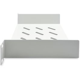 Digitus Estante 1U de 254mm (10") para Rack, Color Gris. Soporta hasta 25 kg. Ideal para organización de equipos.