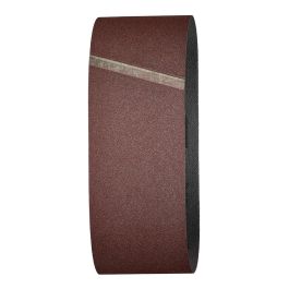 Wolfcraft 1896000 Set 3 lijas de banda de corindón, grano 120, 76x457mm