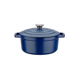GSW Blue Magic Olla de Hierro Fundido Ø 24 cm Azul con Tapa para Inducción y Horno 240°C, Óptima Distribución del Calor y Fácil Mantenimiento Precio: 63.50000019. SKU: B1FTQF5VBN