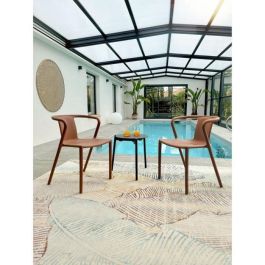 Lote de 2 sillones de jardín - CITY GARDEN - DIEGO-FT - Terracota - Apilable