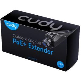 Cudy POE15 Extender Gigabit PoE+ Outdoor Waterproof - Negro - Conexión Ethernet RJ-45, Estándares IEEE 802.3af/at