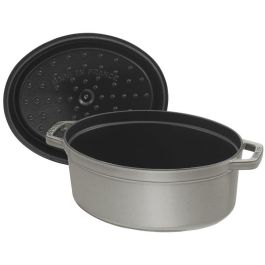 Staub La Cocotte 31cm Oval de Hierro Fundido, Color Grafito-Gris