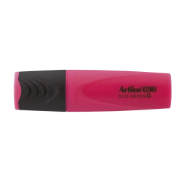 Artline EK-690 Eco Green Rotulador Fluorescente con Punta Biselada 1-4 mm, Color Rosa