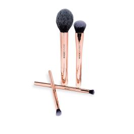 Magic Studio PRECISION FLAWLESS FINISH ROSE QUARTZ Estuche 5 pz: Brochas de Maquillaje y Esponja para un Acabado Perfecto