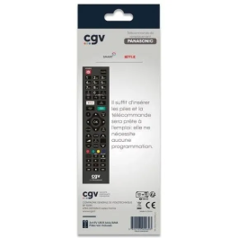 CGV Mando a distancia CGV3322103009603 para televisores Panasonic - Sin programación - Listo para usar