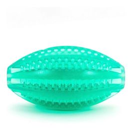 Gloria Pelota Dental Rugby TPR para Perros 9cm. Juguete Resistente Limpieza Dientes Anti Sarro Rellenable Premios Ansiedad Gloria Pelota Dental Rugby TPR para Perros 9cm. Juguete Resistente Limpieza Dientes Anti Sarro Rellenable Premios Ansiedad