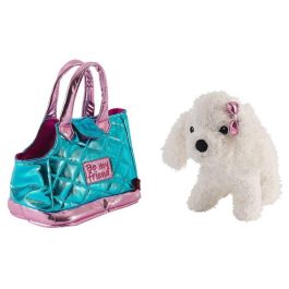 PERLETTI Bolso de Mano Azul con Peluche Perro Didi 28cm