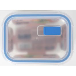 Inde Fiambrera Rectangular con Tapa Hermética 15.3 x 11.5 cm (12 Unidades)