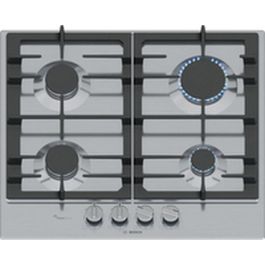 Bosch PCP6A5I90 Placa de Gas, Serie 6, 4 Fuegos, Acero Inoxidable, 52 x 58.2 x 4.5 cm Bosch PCP6A5I90 Placa de Gas, Serie 6, 4 Fuegos, Acero Inoxidable, 52 x 58.2 x 4.5 cm