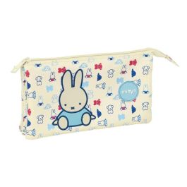 Safta Bolso Estuche Escolar Portatodo Miffy Buddy Reciclado Repelente al Agua con 3 Compartimentos 120x220x30 mm