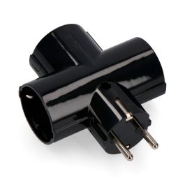 Edm Clavija Triple con Baquelita T/TL Schuko 4,8mm 16A 250V Máx. 3680W Negra Precio: 3.88999996. SKU: S7901973