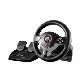 Subsonic Volante de Conducción Universal Cableado con Pedales y Paletas 180° Compatible Switch, PS4, Xbox One, PC