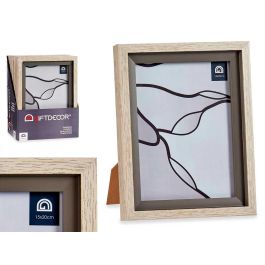 Portafotos Natural Borde Gris 15x20 cm - Giftdecor (24 Unidades) Precio: 79.49999959. SKU: S3609090
