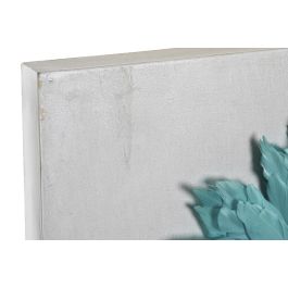 DKD Home Decor Balines Decoracion Pared Blanco Negro 60 x 60 cm (2 Unidades)