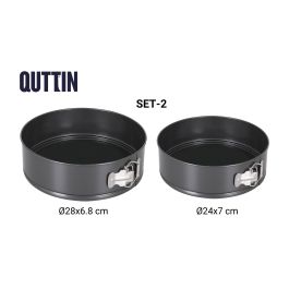 Set de 2 moldes desmontables Inde 24x7 cm y 28x6.8 cm Quttin (6 Cajas) Set de 2 moldes desmontables Inde 24x7 cm y 28x6.8 cm Quttin (6 Cajas)