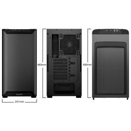 be quiet! PURE BASE 501 Airflow Black Caja PC Midi Tower ATX con 2 Ventiladores 140mm y USB 3.2 Tipo C Negro