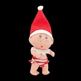Berjuan Muñeco Elfo 12 cm con braguita y babero, incluye bolsita de tela de vinilo