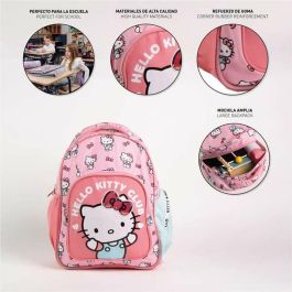 Mochila escolar mediana 42 cm hello kitty 3.3 x 4.2 x 42.0 cm Mochila escolar mediana 42 cm hello kitty 3.3 x 4.2 x 42.0 cm