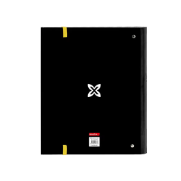 Carpeta de anillas Munich Topo Negro 27 x 32 x 3.5 cm