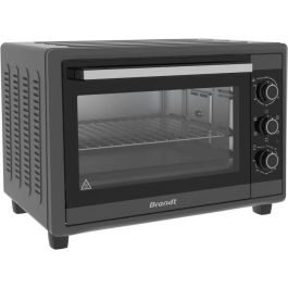 Brandt FC35MUB Mini Horno - 35 L, 1500 W, Parrilla 750 W, Asador, Multifunción con Calor Ventilador, Termostato 240°C