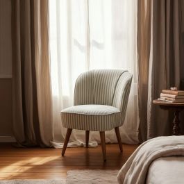 Sillón Rayas Verde Madera de Caucho 54 X 64 X 73 cm Precio: 166.6049. SKU: B16M3CC7DE