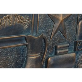 DKD Home Decor Decoración de Pared Tradicional Cobrizo 60 x 4 x 40 cm (2 Unidades)