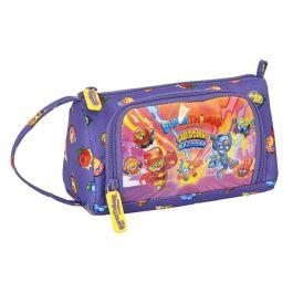 Estuche Escolar con Accesorios SuperThings Guardians of Kazoom Amarillo Morado (32 Piezas) Estuche Escolar con Accesorios SuperThings Guardians of Kazoom Amarillo Morado (32 Piezas)