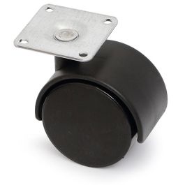 Q&Q Rueda Giratoria Telly Aro Doble Ø50 Plástico Negro Precio: 1.49999949. SKU: B12XP39ZRD