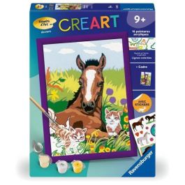 CreArt Kids - Caballo y gatitos (18 x 24 cm), kit de pintura por números, Art Number, a partir de 7 años, 25840, Ravensburger CreArt Kids - Caballo y gatitos (18 x 24 cm), kit de pintura por números, Art Number, a partir de 7 años, 25840, Ravensburger