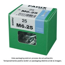 Fadix Tornillo Métrico Cabeza Hexagonal Zincado con Tuerca M6x25mm - Caja 25 Unidades Precio: 3.78999951. SKU: S7913712