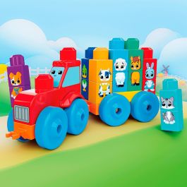 MEGA BLOKS Jkg33 - Tractor Construye Y Empareja - 30 Piezas con Animales de Granja - Juguete de Construcción para Niños +12 Meses (Español)