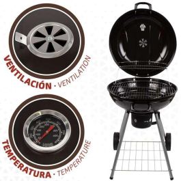 Barbacoa de carbón redonda con tapa aktive 57x86 cm Barbacoa de carbón redonda con tapa aktive 57x86 cm