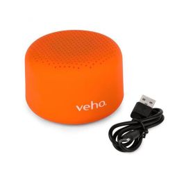 Veho M-Series M3 Altavoz Bluetooth Inalámbrico Portátil Ultra Compacto con Batería de hasta 12 Horas y TWS - Naranja