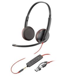 Hp Poly Auriculares Blackwire C3225 Diadema Estéreo C- Micrófono Control De Volumen Jack 3.5 mm Con Adaptador Usb-C A Usb-A Negro Precio: 54.49999962. SKU: S55096319