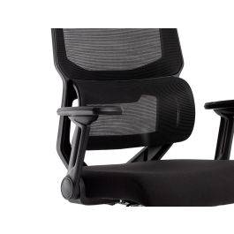 Silla Q-Connect Oficina Lucca Malla Base Metalica Alt Max 1090 Anc 700 Prof 650 Ruedas Premium Color Negro