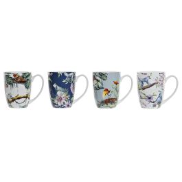 DKD Home Decor Taza Porcelana Tropical Multicolor 400ml 8.2 x 10.6 x 12 cm (12 Unidades) Precio: 23.50000048. SKU: B16BHVXX7V